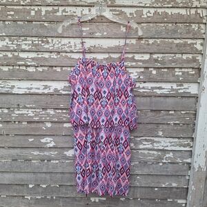 Savanna Jane Pink and Purple Romper Size Large NWT